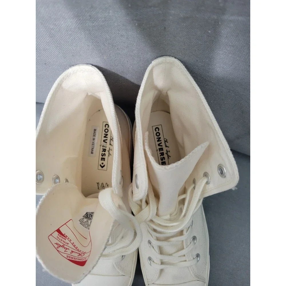 Converse Chuck 70 De Luxe Heel Hi Platform, A05348C Size Women’s 11.5 Cream